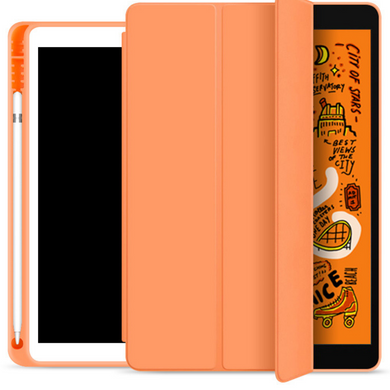Чехол-книжка с держателем для стилуса STR Trifold Pencil Holder Case PU Leather for iPad 9.7 (2017-2018) - Pink, цена | Фото