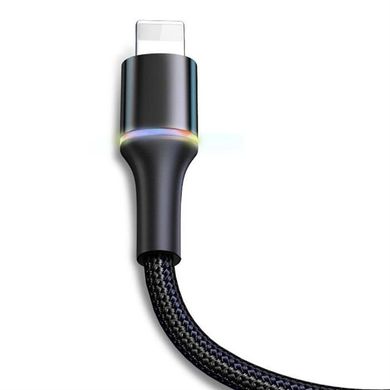 Кабель Baseus Halo Lightning Cable for iPhone 2.4A (0.5m) - Black, ціна | Фото