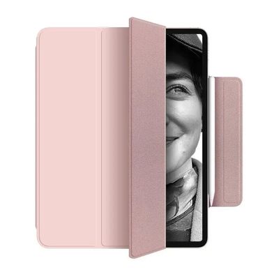 Магнитный силиконовый чехол-книжка STR Buckles Magnetic Case for iPad Pro 11 (2024) - Pink