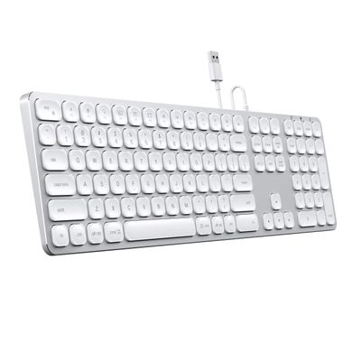 Провідна клавіатура Satechi Aluminum USB Wired Keyboard Silver US (ST-AMWKS), ціна | Фото