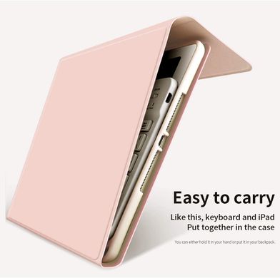 Чехол с клавиатурой STR Keyboard Case Bluetooth for iPad 10.2- Pink (c английскими буквами), цена | Фото