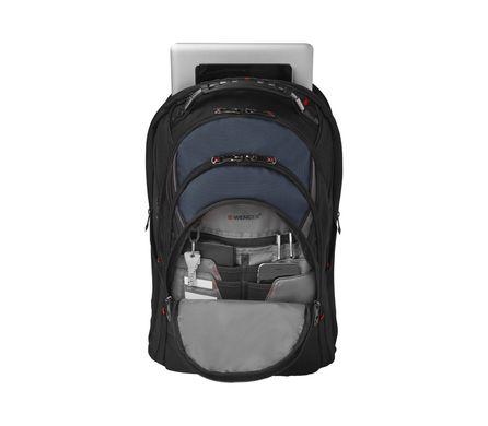 Рюкзак для ноутбука, Wenger Ibex 17", Чорно-Синій, ціна | Фото