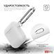 Чохол з карабіном для Apple AirPods AHASTYLE Silicone Case with Carabiner for Apple AirPods - White (AHA-01060-WHT), ціна | Фото 3