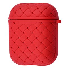 Чехол MIC Weaving Case for AirPods 1/2 - Red, цена | Фото