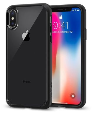 Чехол Spigen iPhone X / XS Case Ultra Hybrid - Matte Black, цена | Фото