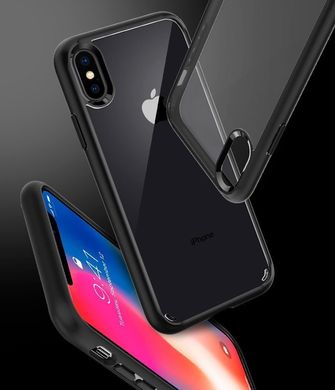 Чохол Spigen iPhone X / XS Case Ultra Hybrid - Matte Black, ціна | Фото