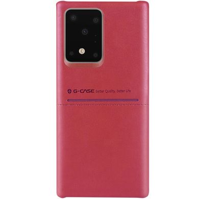 Шкіряна накладка G-Case Cardcool Series для Samsung Galaxy S20 Ultra - Червоний, ціна | Фото