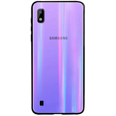 TPU+Glass чехол Gradient Aurora с лого для Samsung Galaxy A10 (A105F) - Розовый, цена | Фото