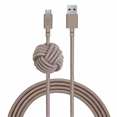 Кабель Native Union Night Cable USB-A to USB-C Zebra (3 m) (NCABLE-KV-AC-ZEB), ціна | Фото