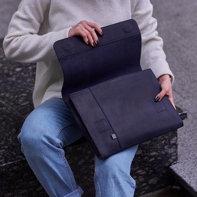 Кожаный чехол ручной работы INCARNE ATLAS для MacBook Air 13 (2012-2017) - Коньяк, цена | Фото