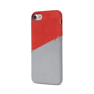 Шкіряний чохол-накладка Decoded Back Cover для iPhone 6/6s/8/7/SE (2020) з італійської шкіри - Beige/Grey (DA6IPO7SO1WEGY), ціна | Фото