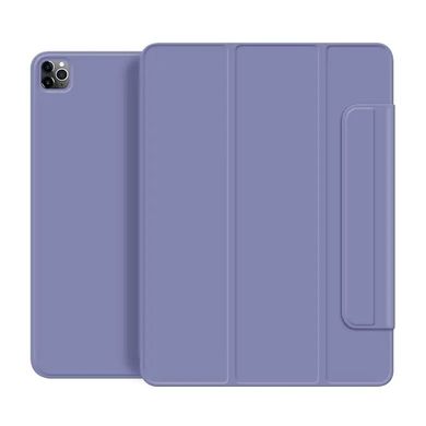 Магнитный силиконовый чехол-книжка STR Buckles Magnetic Case for iPad Pro 11 (2024) - Lavender