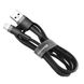 Кабель Baseus Cafule Cable USB to Lightning 2.4A (0.5m) Gray+Black (CALKLF-AG1), ціна | Фото 2