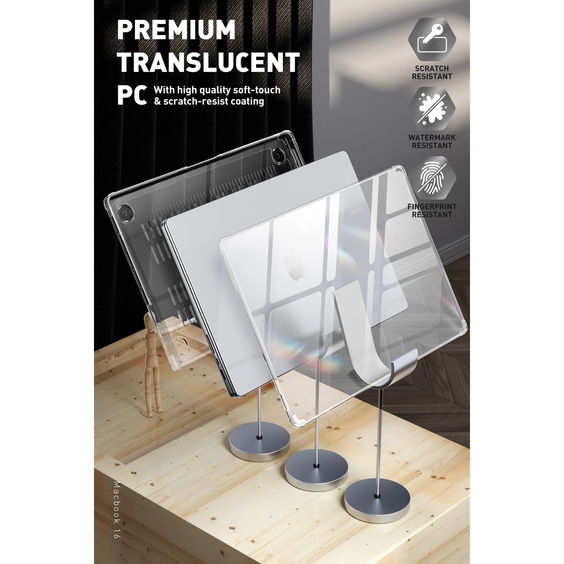 Противоударная накладка SUPCASE Unicorn Beetle CLEAR Case Cover for MacBook Pro 14.2 (2021)