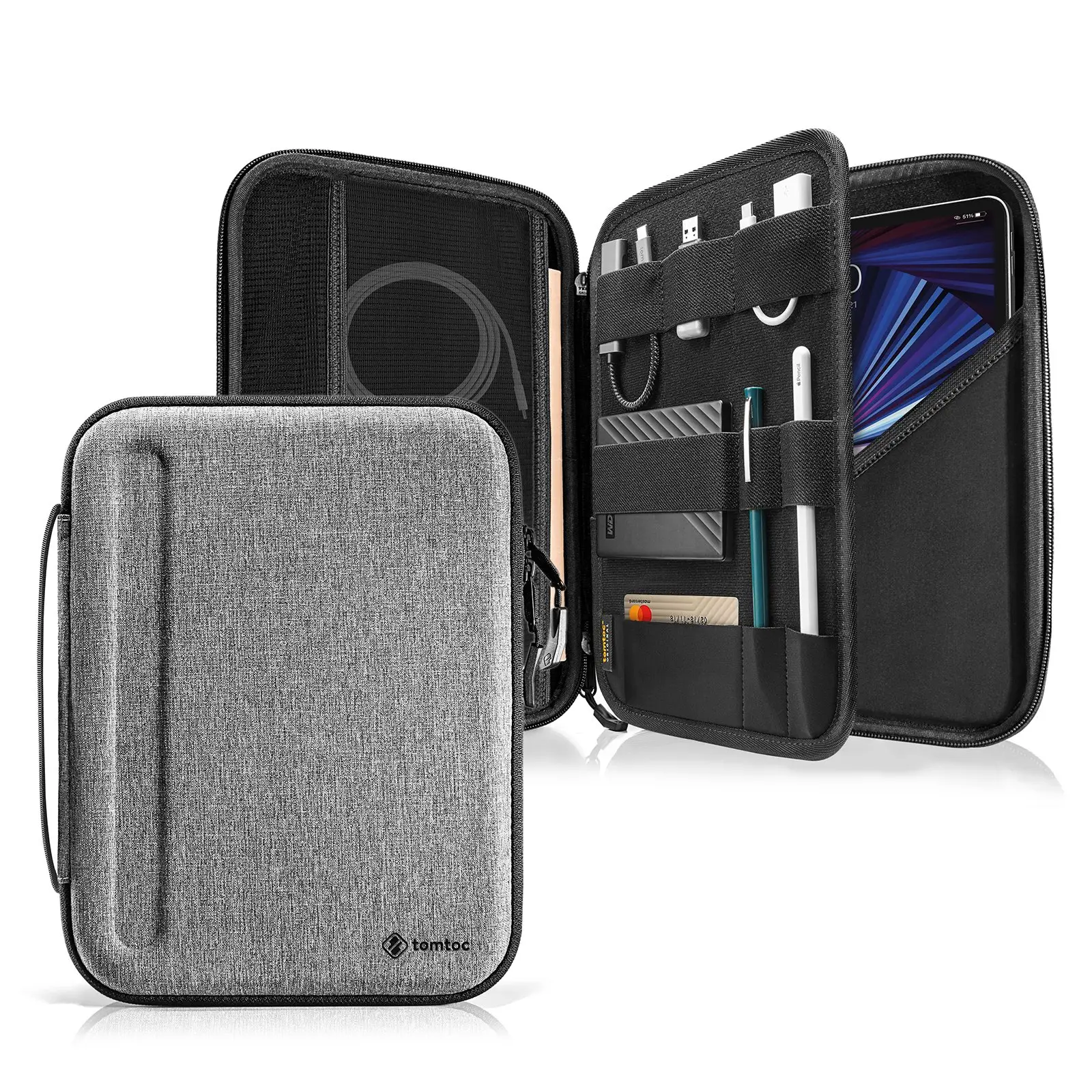 Чехол-сумка Tomtoc PadFolio Eva Case for iPad 9.7-11 inch - Gray