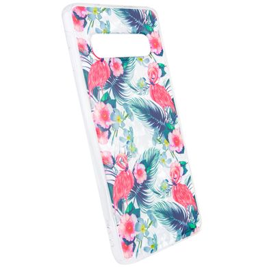 Накладка Glue Case Фламинго для Samsung Galaxy S10 - Зелений, ціна | Фото