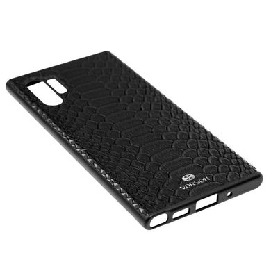Шкіряна накладка VORSON Snake series для Samsung Galaxy Note 10 Plus - Чорний, ціна | Фото