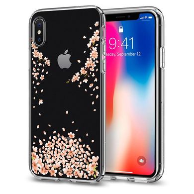 Чехол Spigen iPhone X Case Liquid Crystal Blossom - Crystal Clear, цена | Фото
