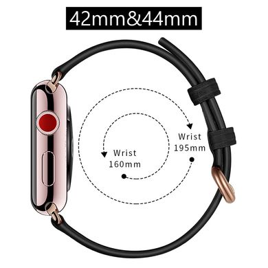 Ремешок JINYA Luna Leather Band for Apple Watch 42/44/45 mm (Series SE/7/6/5/4/3/2/1) - Rose Gold (JA4120), цена | Фото