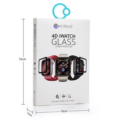 Захисне скло COTEetCI 4D Black-Rim Full Viscosity Glass for Apple Watch 3/2/1 38mm (CS2213-38), ціна | Фото
