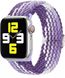 Тканевый регулируемый монобраслет STR Braided Solo Loop with Buckle для Apple Watch 42/44/45 mm - Grape Purple, цена | Фото
