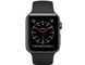 Apple Watch Series 3 (GPS + LTE) 42mm Space Gray Aluminum Case with Black Sport Band, цена | Фото 2