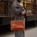 Кожаный чехол-сумка ручной работы INCARNE MARYLAND для любого ноутбука (индивидуальный пошив) - Серый, цена | Фото 5