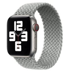 Тканевый монобраслет STR Braided Solo Loop (OEM) for Apple Watch 38/40/41 mm (Размер S) - Charcoal, цена | Фото