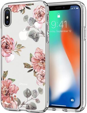 Чехол Spigen iPhone X Case Liquid Crystal Aquarelle - Rose, цена | Фото