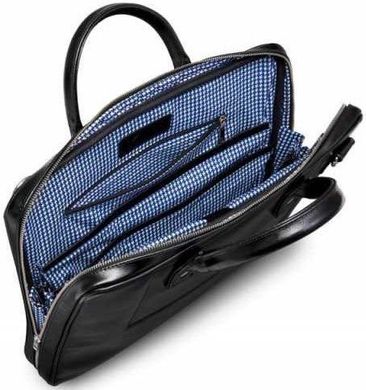 Кожаная сумка для ноутбука черная 15.6 BELFAST Solier SL21, цена | Фото