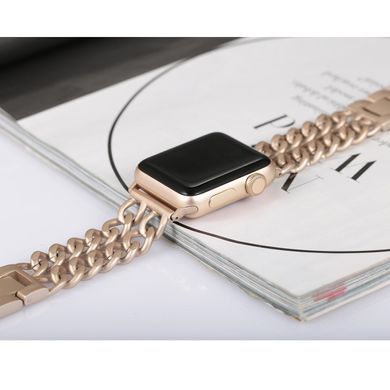 Ремешок STR Chain Stainless Steel Band for Apple Watch 38/40/41 mm (Series SE/7/6/5/4/3/2/1) - Rose Gold, цена | Фото