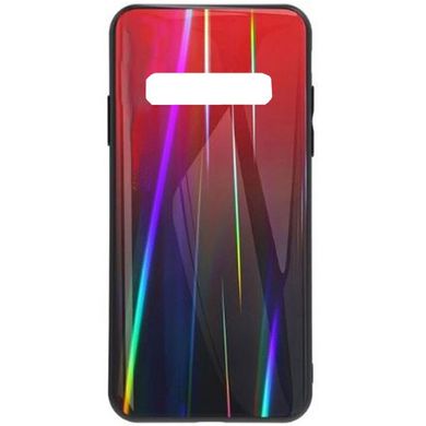 TPU+Glass чехол Gradient Aurora для Samsung Galaxy S10 - Красный, цена | Фото