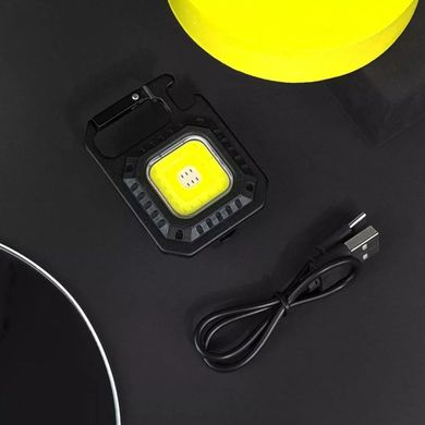 Аккумуляторний LED ліхтарик MIC W5130 с Type-C (7 режимів, карабін, магніт) - Black, ціна | Фото