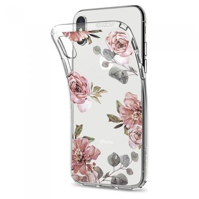 Чехол Spigen iPhone X Case Liquid Crystal Aquarelle - Rose, цена | Фото
