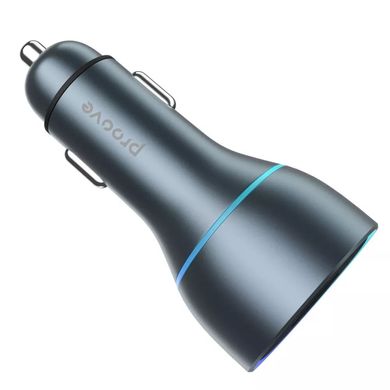 Автомобільний зарядний пристрій Proove Super Charge 130W (2 Type-C + USB) - Gray, ціна | Фото