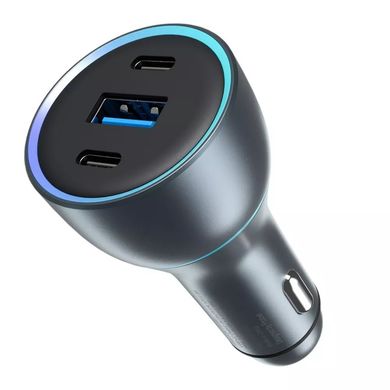 Автомобільний зарядний пристрій Proove Super Charge 130W (2 Type-C + USB) - Gray, ціна | Фото