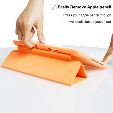 Чохол-книжка з тримачем для стілуса STR Trifold Pencil Holder Case PU Leather for iPad Pro 11 (2018 | 2020 | 2021) - Pink, ціна | Фото