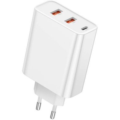 Зарядний пристрій Baseus PPS Three Output Quick Charger (C+U+U) 60W EU White (CCFS-G02), ціна | Фото