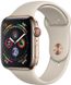 Apple Watch Series 4 (GPS+Cellular) 40mm Gold Stainless Steel Case With Stone Sport Band (MTUR2), цена | Фото 1