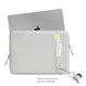 Противоударный чехол на молнии Tomtoc 360° Sleeve for MacBook Pro 16 (2019) / Pro 16 (2021) M1 / Pro 15 (2016-2019) / Pro Retina 15 (2012-2015) - Gray, цена | Фото 4