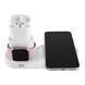 Док-станция STR 4 in 1 Wireless Charging Station for iPhone / Apple Watch / AirPods (WC-30-WH) - White, цена | Фото 3