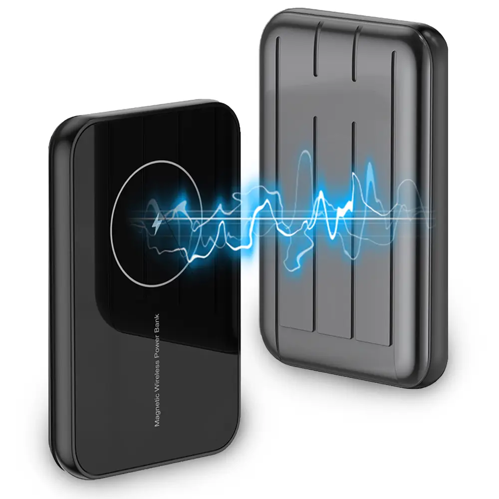 Портативное зарядное устройство c MagSafe STR Magnetic Wireless Charging PowerBank 5000 mAh - Gray