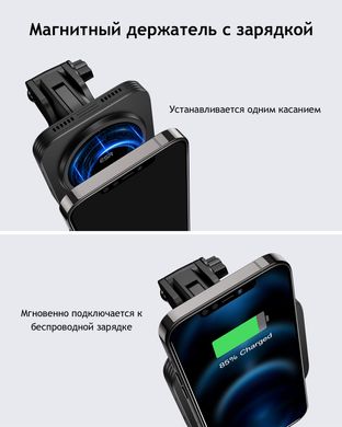 Автодержатель (на присоске) с беспроводной зарядкой с MagSafe ESR HaloLock Magnetic Wireless Car Charger (только для iPhone 12 | 13 Series) - Black, цена | Фото