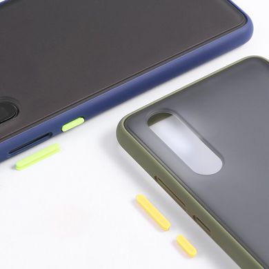 TPU+PC чехол Color Buttons Shield для Samsung Galaxy A50 (A505F) / A50s / A30s - Сине-Зеленый / Marine Blue, цена | Фото