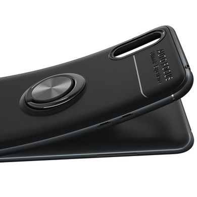 TPU чехол Deen ColorRing под магнитный держатель (opp) для Samsung Galaxy A01 - Черный / Черный, цена | Фото