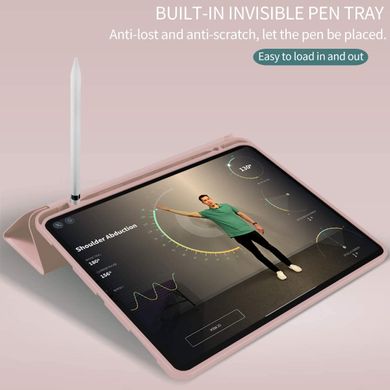 Чохол-книжка з тримачем для стілуса STR Trifold Pencil Holder Case PU Leather for iPad Pro 11 (2018 | 2020 | 2021) - Pink, ціна | Фото