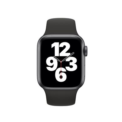 Оригінальний ремінець Apple Sport Band (S/M и M/L) for Apple Watch 44/42mm - Black (MTPL2ZM/A), ціна | Фото