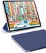 Магнитный силиконовый чехол-книжка STR Magnetic Smart Cover for iPad Pro 12.9 (2018) - Navy, цена | Фото 5