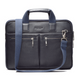 Шкіряна сумка Dublon Escudo Classic 13-14" Blue, ціна | Фото 4