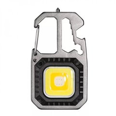 Аккумуляторний LED фонарик MIC W5138 с Type-C (7 режимов, карабин, отвертки) - Gray, цена | Фото